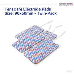 TensCare Ova+ Electrode Pads 90x50mm Reusable Two Pads for TENS EMS IFT Machines Large Area Pain Relief Gentle on Skin