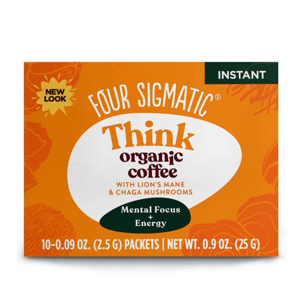 Four Sigmatic Think Organic Coffee (Instant) 10 Sachets Brews dark and nutty,issues,mushroom coffee,organic,Think Organic Coffee (Instant)
