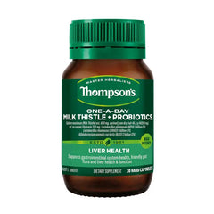 Thompson's One A Day Milk Thistle Probiotics Liver Health Digestive Support Dietary Supplement 30 Caps