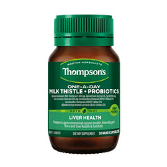 Thompson's One A Day Milk Thistle Probiotics Liver Health Digestive Support Dietary Supplement 30 Caps