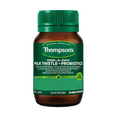 Thompson's One A Day Milk Thistle Probiotics Liver Health Digestive Support Dietary Supplement 30 Caps