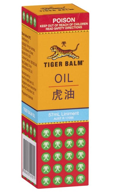 Tiger Balm Oil 57ml issues,joint pain,temporary relief of muscular aches,Tiger Balm Oil