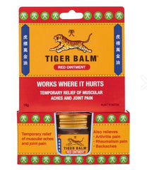 Tiger Balm Red Strong 18g issues,joint pain,Ointment works where it hurts,relief of muscular aches,relief of nasal congestion,Tiger Red Balm
