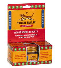 Tiger Balm Red Strong 18g issues,joint pain,Ointment works where it hurts,relief of muscular aches,relief of nasal congestion,Tiger Red Balm
