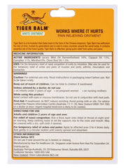 Tiger Balm Analgesic White Mild Ointment 18g arthritis joint pain,Chest rub,issues,joint pain,temporary relief of aches and pains,temporary relief of nasal congestion,Tiger Balm White