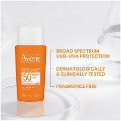 Avène Sunsitive Sunscreen Tinted Fluid SPF 50+ 50ml (Suitable for use under makeup,4 hours water resistant,Aveeno Skin Relief Body Wash,Avene SPF 50+,Avène dermatological expertise,Avène Sunsitive Sunscreen Tinted Fluid SPF 50+ 50ml,Baby skin care conditi