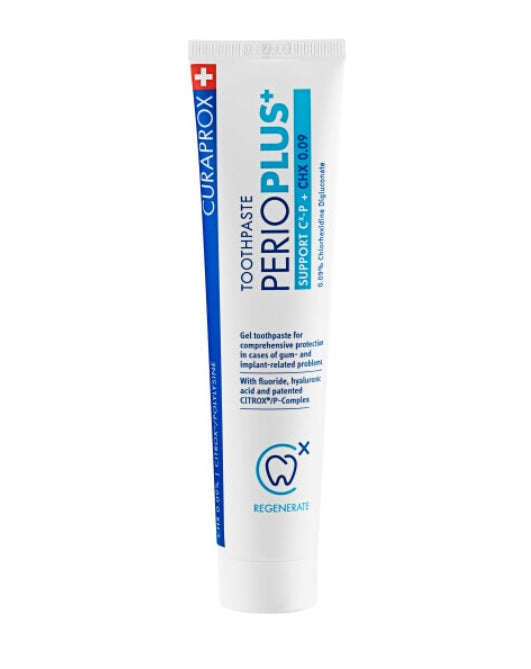 Perio Plus Support Chlorhexidine Toothpaste 0.09% 75ml Chlorhexidine digluconate,issues,Perio Plus Support CHX Toothpaste,Support Toothpaste