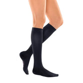 medi travel for Women Travel Socks Below Knee Black and Caramel,Black Sock,Caramel Sock,compression socks,healthy venous system,issues,knee high compression Sock,knee high sock,medi travel for Women Travel Socks Below Knee,medi travel socks,TRAVEL SOCKS,W