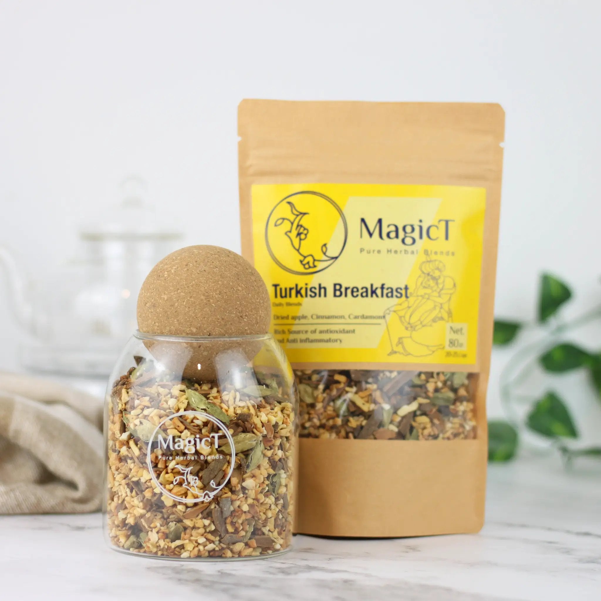 MagicT Turkish Breakfast Black Tea Bold Flavor Loose-Leaf Tea (170g)