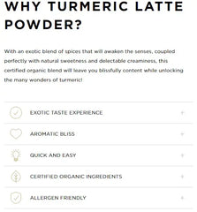 Tropeaka Turmeric Latte Powder (100g) A rich,aromatic,finest organic spices,issues,Latte Powder,organic turmeric,seductively rich in exotic flavours,soothing drink,Tropeaka Turmeric Latte Powder,Turmeric Latte,Turmeric Latte Powder,Turmeric Powder