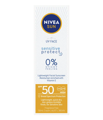 Nivea Sun SPF 50+ UV Face Sensitive 50ml