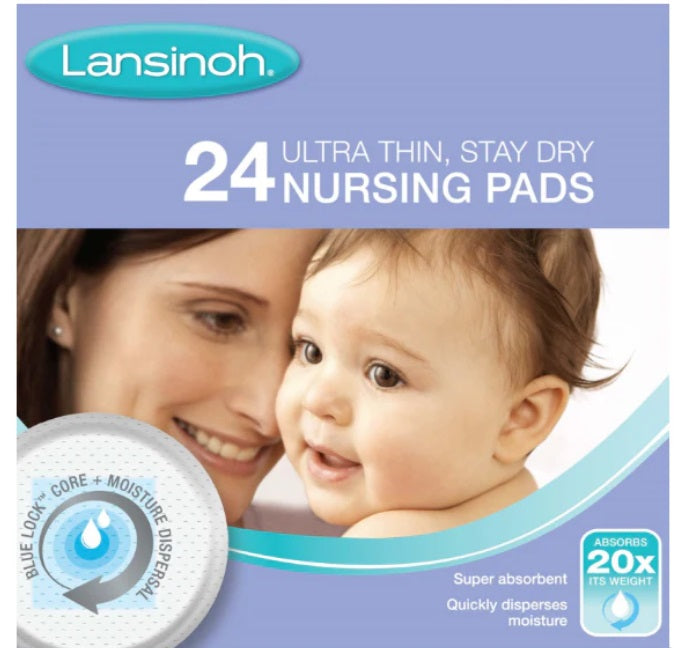 Lansinoh Ultra Thin Dry Nursing Pads 24s BLUE LOCK,DRY NURSING PADS,google,issues,Super absorbent polymer,ultra thin,waterproof layer