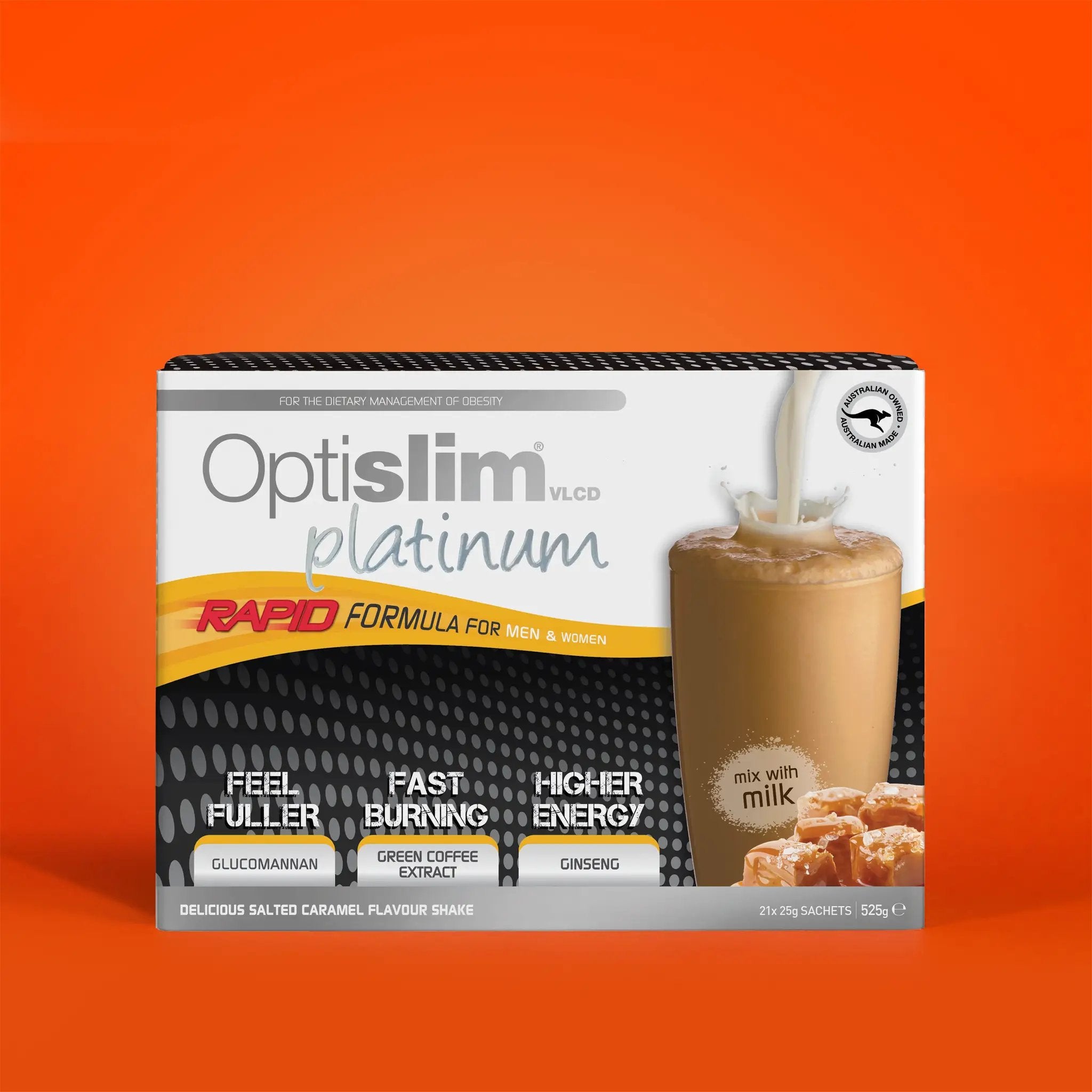 Optislim VLCD Platinum Shake Salted Caramel 21x25g