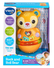 Vtech Rock & Roll Bear bear introduces tactile awareness,bees and honey pot buttons,extured fabrics,fun phrases,issues,melodies,tactile awareness