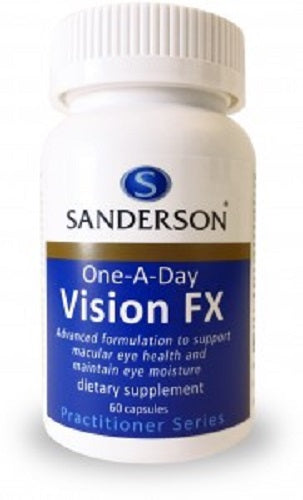 Sanderson One-A-Day Vision FX 60 Capsules for Eye Health and Clarity daily eye support,eye health supplements,optimized,Sanderson One-A-Day Vision FX,vision clarity capsules