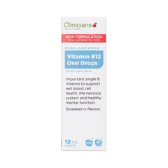 Clinicians Vitamin B12 Oral Drops 12 ml B12 oral drops,clinicians,clinicians vitamin B12,issues,vitB 12