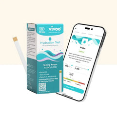 Vivoo Hydration Test Quick Hydration Tracking 30 Strips Kit For At Home Hydration Monitoring And Wellness Insights