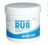 ALLCARE WARM UP RUB - FOR PRE GAME MUSCLE TIGHTNESS ALLCARE WARM UP RUB,issues,muscle tightness aches and pains,PRE GAME MUSCLE TIGHTNESS