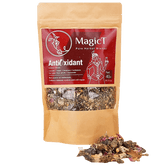 MagicT Anti Oxidant 40gr antioxidant,antioxidant blend,Cardamom,Chamomile,Cinnamon,dried ginger root,Ginger,Ginger and Cinnamon,gorgeous purple flowers,green tea,Green tea buds and upper leaves,highest quality in taste,highest quality Tea,Indian Ayurvedic