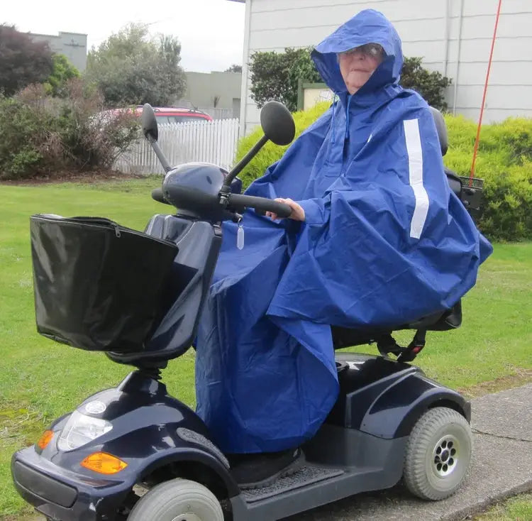 Sense Mobility Wet Weather Poncho | 100% Waterproof Rain Gear For Scooters And Wheelchairs | One Size Fits Most