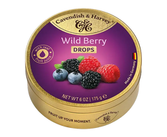 Cavendish & Harvey Wild Berry Drops Fruit Juice Sweets 175g