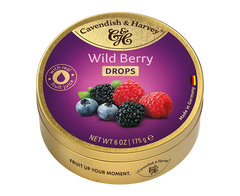 Cavendish & Harvey Wild Berry Drops Fruit Juice Sweets 175g
