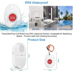 Wireless Caregiver Pager x 2 Call button Pendants