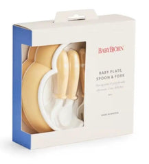 Baby Bjorn Baby Plate, Spoon and Fork, 2 sets Baby Plate,issues,Spoon and Fork