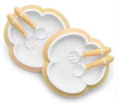 Baby Bjorn Baby Plate, Spoon and Fork, 2 sets Baby Plate,issues,Spoon and Fork