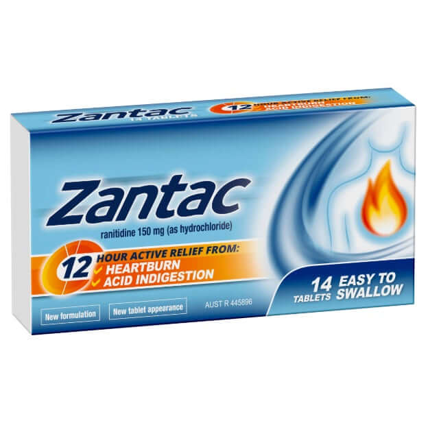Zantac 150MG 14Tablets Pharmacy Medicine Acid Indigestion,digestion,Digestion gut health,Digestion gut health probiotic,Digestion Immune,Digestion Immune Minerals,Double Strength Ranitidine,great digestion,heart burn,indigestion,Zantac Double Strength
