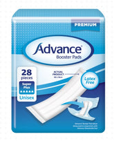 Advance® Booster Pads Absorbent,Booster Pads,comfort,dryness,high quality,issues,layer of protection,neutralise odour,polymers