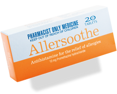 Allersoothe 10mg 20 tablets allersoothe,antihistamine,Christmas gift,christmas sale,issues