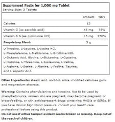 Source Naturals Amino Day 1000mcg Tablets - Premium Amino Acid Supplement, 60 Count 1000mcg Tablets,Amino Acid Supplement,Daily Amino Boost,Dietary Supplement,optimized,Premium Amino Supplement,Source Naturals