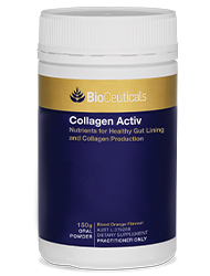 Bioceuticals Collagen Activ Supports Collagen Formation and Gut Lining Health 150 gm bioceuticals,Collagen Activ Supports Collagen Formation and Gut Lining Health,collagen formula,collagen repair,collagen sachets,collagen support,issues,raw collagen,skin