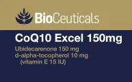 Bioceuticals CoQ10 Excel 150mg 60 And 90 Caps Healthy Cardiovascular System Function bioceuticals,cardiovascular,cardiovascular health,CoQ10 Excel 150mg Supporting Healthy Cardiovascular System Function,heart,heart attack,heart burn,heart care,heart healt
