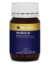 Bioceuticals UltraBiotic 60 Multistrain Probiotic 60 Billion CFU per Capsule 32 billion probiotics,50 billion probiotics,adult probiotics,children probiotics,Digestive probiotic,gut probiotics,issues,kids probiotics,oral probiotics,organic probiotic,prebi