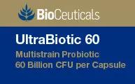 Bioceuticals UltraBiotic 60 Multistrain Probiotic 60 Billion CFU per Capsule 32 billion probiotics,50 billion probiotics,adult probiotics,children probiotics,Digestive probiotic,gut probiotics,issues,kids probiotics,oral probiotics,organic probiotic,prebi
