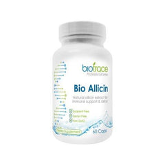 BioTrace Bio Allicin 60 Caps ageing,and has has anti-bacterial and anti-fungal properties. Recommended for Healthy immune function High strength Antioxidant support Upper respiratory health Natural immune support,and has has anti-bacterial and anti-fungal
