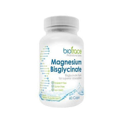 BioTrace Magnesium Bisglycinate 60 Caps ageing,Anti Ageing,Antioxidants brain Energy,artemis de stress spray,BioTrace Magnesium Bisglycinate,Blood Sugar Brain & Cognition Children's Health Detoxification Energy Minerals,Brain & Cognition,Brain and immune