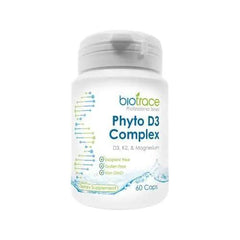 BioTrace Phyto D3 60 caps ageing,Anti Ageing,Antioxidants Bone & Joint Cardiovascular Children's Health Dental Immune Mood & Sleep Stress Vitamins,Antioxidants brain Energy,artemis de stress spray,BioTrace Phyto D3,Blood Sugar Brain & Cognition Children's