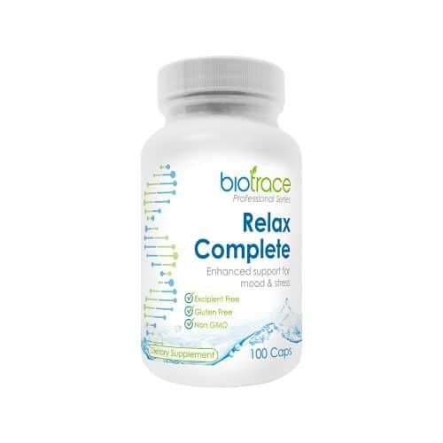 BioTrace Relax Complete 100 Caps ageing,Anti Ageing,Antioxidants brain Energy,artemis de stress spray,Blood Sugar Brain & Cognition Children's Health Detoxification Energy Minerals,Brain & Cognition,Brain and immune system support,Brain Attention,brain co