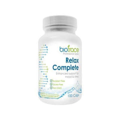 BioTrace Relax Complete 100 Caps ageing,Anti Ageing,Antioxidants brain Energy,artemis de stress spray,Blood Sugar Brain & Cognition Children's Health Detoxification Energy Minerals,Brain & Cognition,Brain and immune system support,Brain Attention,brain co