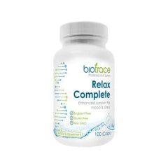 BioTrace Relax Complete 100 Caps ageing,Anti Ageing,Antioxidants brain Energy,artemis de stress spray,Blood Sugar Brain & Cognition Children's Health Detoxification Energy Minerals,Brain & Cognition,Brain and immune system support,Brain Attention,brain co