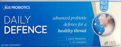 Blis Daily Defence Probiotic 30 Lozenges Vanilla for Advanced Gut Health - DominionRoadPharmacy