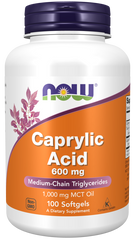 now Caprylic Acid 600mg 100 softgels Caprylic Acid,google,issues,Now,Now Products,Now suppl,Now supplements