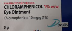 Chloramphenicol Eye Ointment 1% for Conjunctivitis - 5g Pharmacist Only Medicine 1% Eye Ointment,Chloramphenicol Eye Ointment,Conjunctivitis Treatment,optimized,Pharmacist Only Medicine