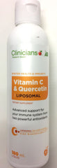 Clinicians Vitamin C Quercetin Liposomal 180ml - Immune Support & Antioxidant Boost Antioxidant Boost,Immune Support,Liposomal Vitamin C,optimized,Quercetin Supplement