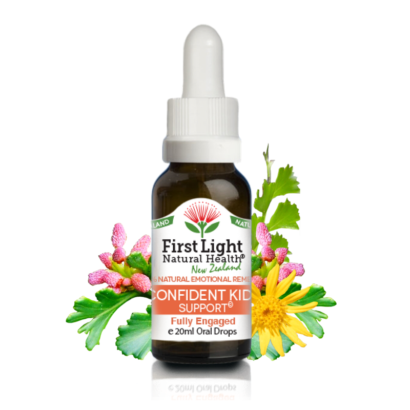First Light Confident Kids Support Flower Essence Oral Drops 20ml