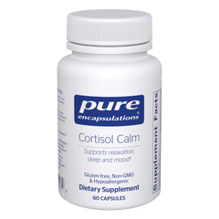 Pure Encapsulation Cortisol Calm 60 Cap 5htp,Cortisol,Cortisol Calm,deep sleep,Difficulty falling asleep,enhanced serotonin levels,fast asleep,healthy appetite,healthy cortisol,healthy cortisol response,healthy eating behavior,healthy sleep,issues,mood,Mo