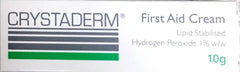 Crystaderm First Aid Cream 10gm antiseptic,crystaderm,first aid,first aid cream,hydrogen peroxide,issues